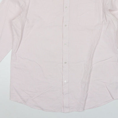 Debenhams The Collection Men’s Pink Stripe 16.5 Classic Fit Dress Shirt