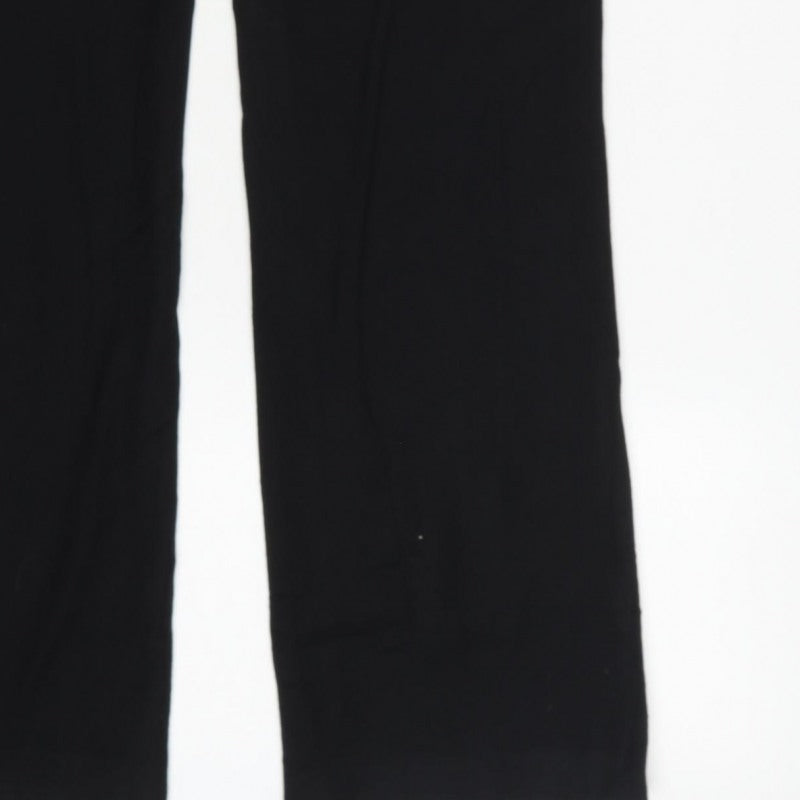 French Connection Women Black Size 14 Tailored Straight Dress Trousers