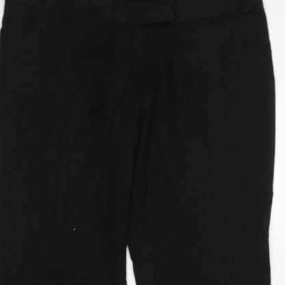 French Connection Women Black Size 14 Tailored Straight Dress Trousers