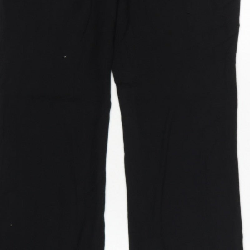 French Connection Women Black Size 14 Tailored Straight Dress Trousers