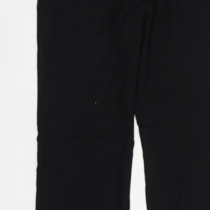 French Connection Women Black Size 14 Tailored Straight Dress Trousers
