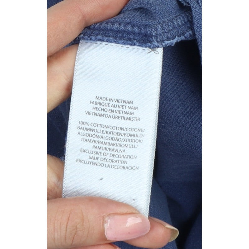 Ralph Lauren Men Blue M Featherweight Mesh Cotton Button-Up Shirt