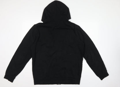 Ellesse Men’s Black XL Full Zip Logo Hoodie Cotton Fleece