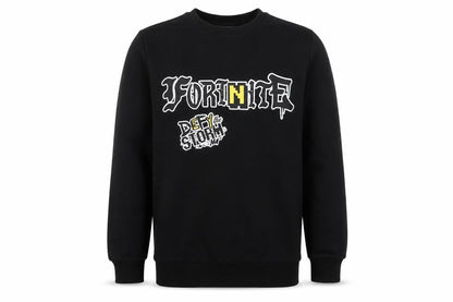 Fortnite Boys Black M Pullover Sweatshirt Graphic Print Long Sleeve
