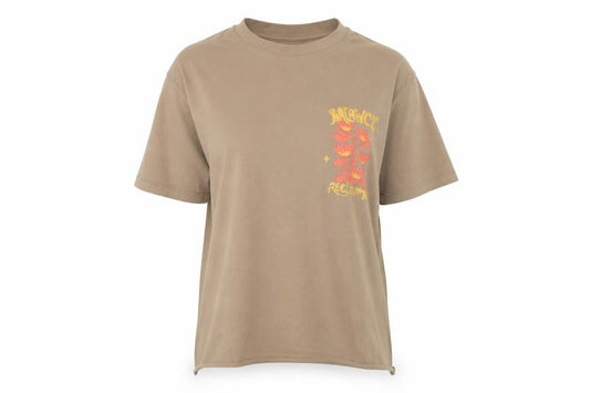 Reclaimed Vintage Women’s Beige XS Floral Graphic Oversized T-Shirt