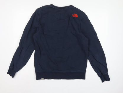 The North Face Men’s Blue M Pullover Crew Neck Logo Sweatshirt