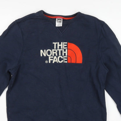 The North Face Men’s Blue M Pullover Crew Neck Logo Sweatshirt