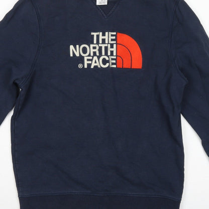 The North Face Men’s Blue M Pullover Crew Neck Logo Sweatshirt