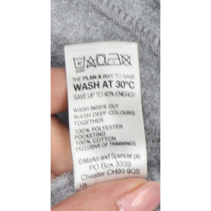Marks and Spencer Women Grey UK 14 Fleece Full Zip Basic Jacket