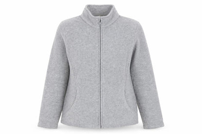 Marks and Spencer Women Grey UK 14 Fleece Full Zip Basic Jacket