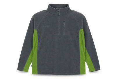 Mountainlife Men’s Grey Green 2XL 1/4 Zip Fleece Pullover Outdoor