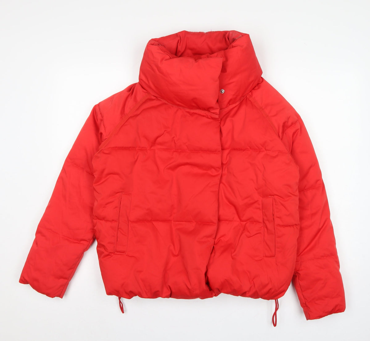 Next Women Red UK 8 Short Padded Puffer Jacket High Collar