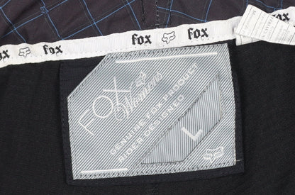 Fox Men's Black L Biker MTB Shorts Adjustable Waist Zip Pockets