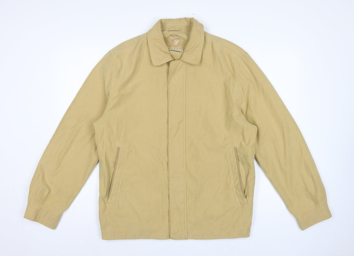 Benny Men's Beige UK 40 Basic Jacket Full Zip Teflon Microfibre
