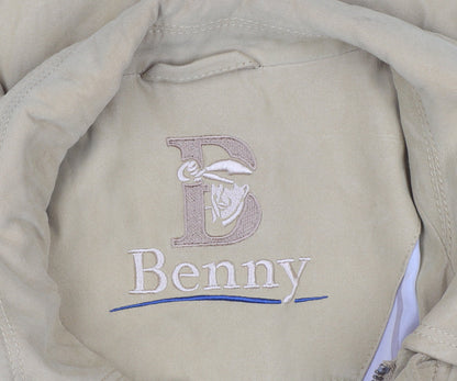 Benny Men's Beige UK 40 Basic Jacket Full Zip Teflon Microfibre