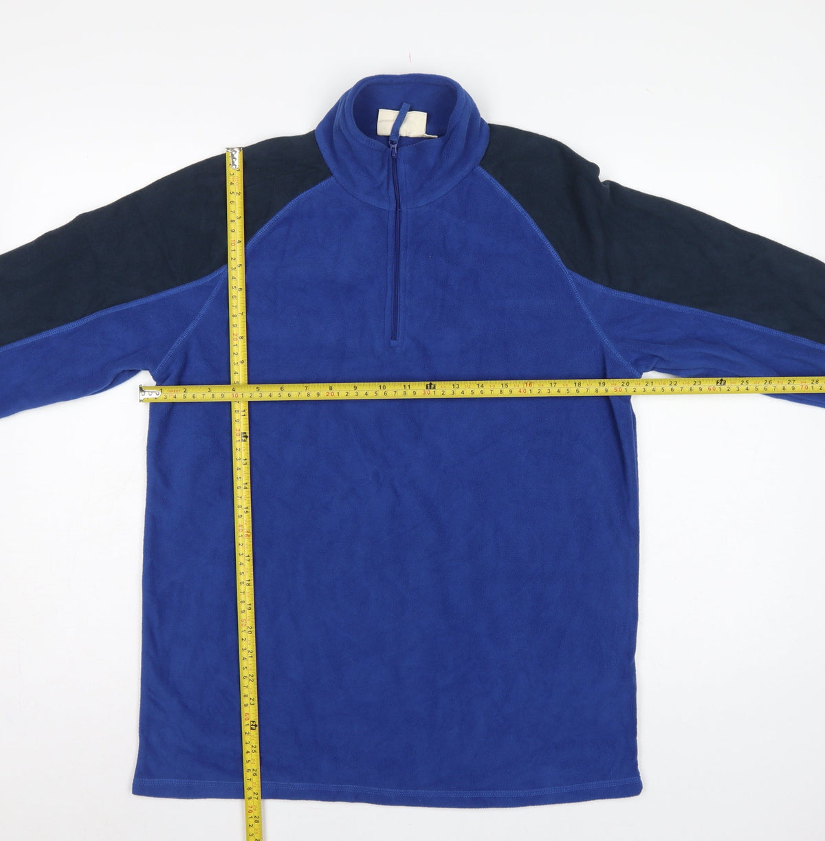 Mountain Warehouse Men’s Blue Black M 1/4 Zip Fleece Sweatshirt