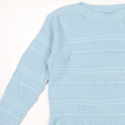 Crew Clothing Company Women Blue UK 14 Crew Neck Knit Pullover Jumper