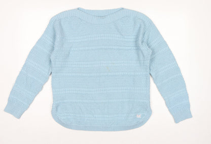 Crew Clothing Company Women Blue UK 14 Crew Neck Knit Pullover Jumper