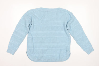 Crew Clothing Company Women Blue UK 14 Crew Neck Knit Pullover Jumper