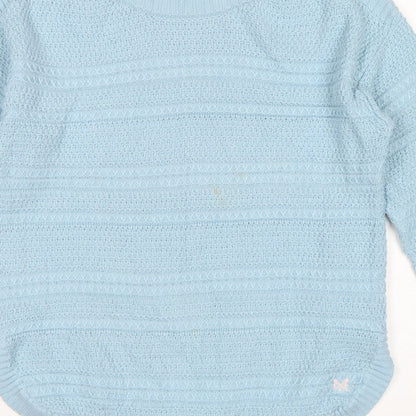 Crew Clothing Company Women Blue UK 14 Crew Neck Knit Pullover Jumper