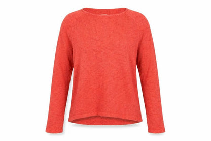Zara Trafaluc Women Red Size S Fine Knit Round Neck Jumper