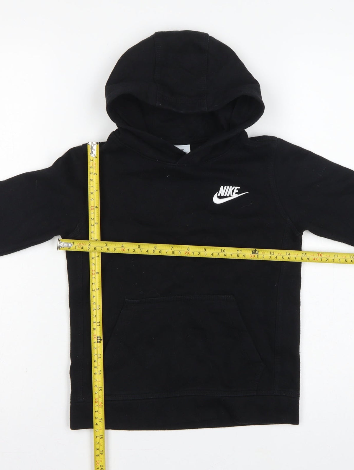Nike Boys Black 6-7 Years Pullover Hoodie Logo Fleece