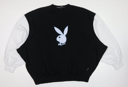 Missguided x Playboy Women’s Black UK 18 Pullover Graphic Sweatshirt
