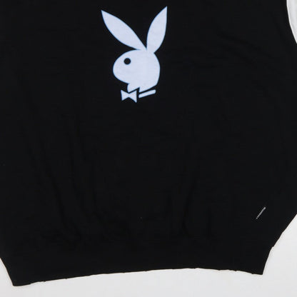 Missguided x Playboy Women’s Black UK 18 Pullover Graphic Sweatshirt