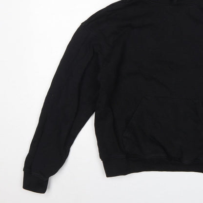 Couture Women’s Black XS Pullover Hoodie Embroidered Logo Pockets