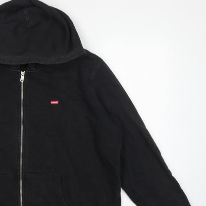 Levi's Women’s Black XL Full Zip Hooded Cotton Blend Hoodie
