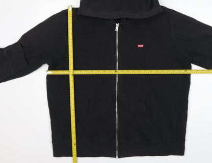 Levi's Women’s Black XL Full Zip Hooded Cotton Blend Hoodie