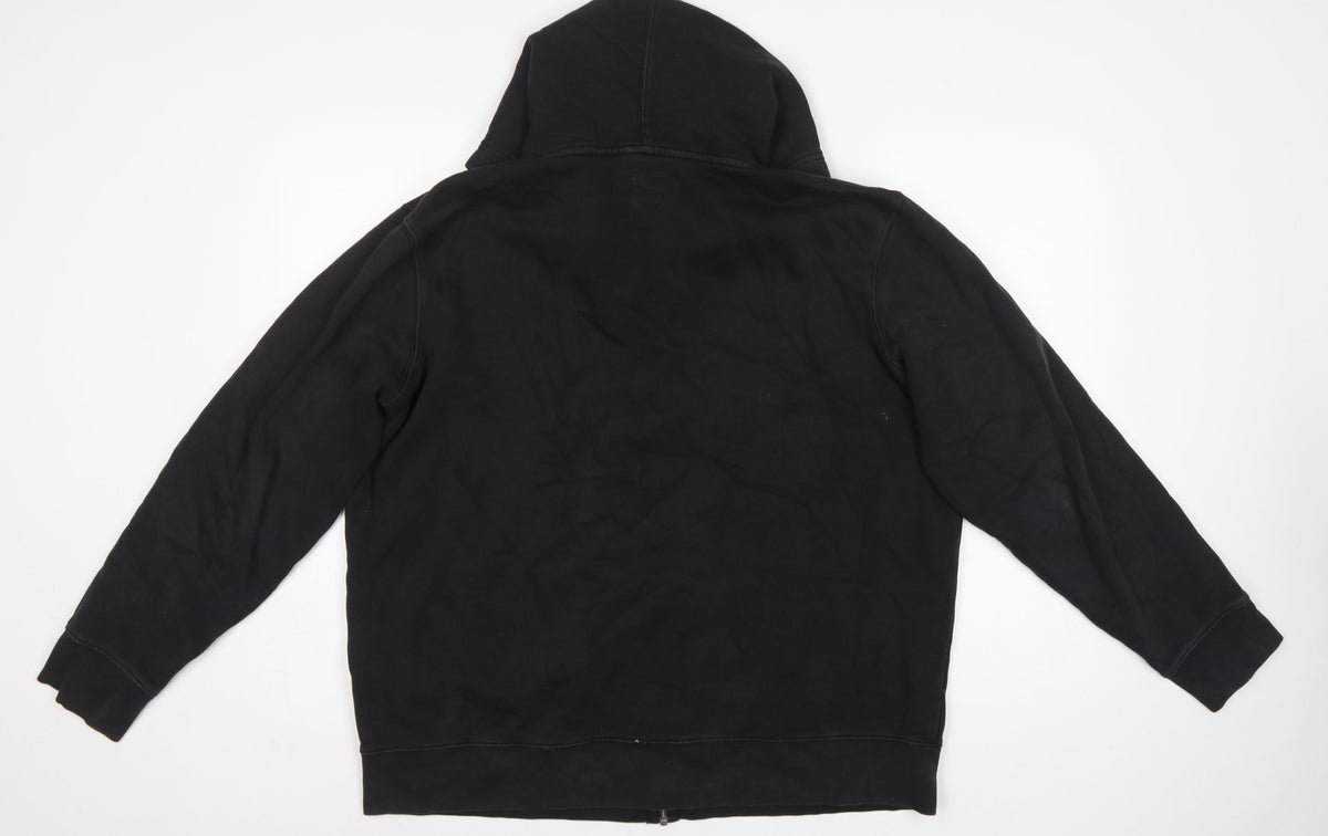 Levi's Women’s Black XL Full Zip Hooded Cotton Blend Hoodie