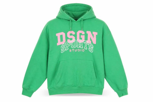 Boohoo Women's Green S Pullover Hoodie DSGN Sports Graphic Fleece