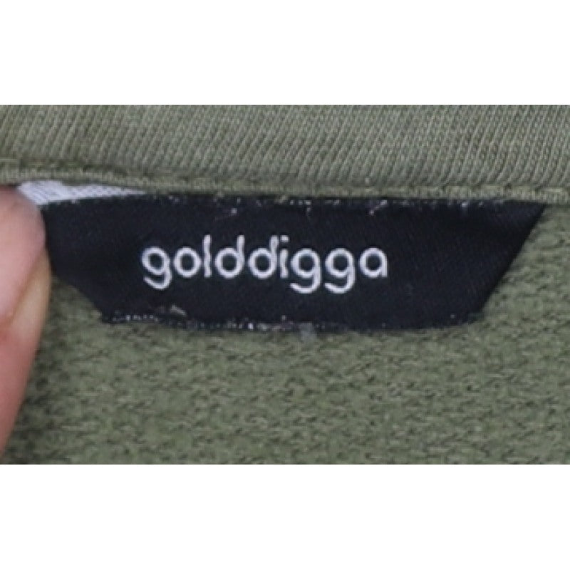 Goldigga Women’s Green UK 10 Pullover Hooded Sweatshirt
