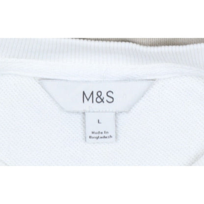 Marks and Spencer Women’s Ivory L Pullover Raglan Sweatshirt
