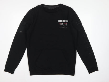 Supply & Demand Men’s Black M Pullover Crew Neck Graphic Sweatshirt