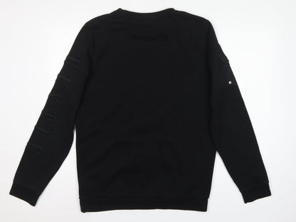 Supply & Demand Men’s Black M Pullover Crew Neck Graphic Sweatshirt