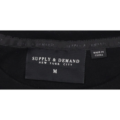 Supply & Demand Men’s Black M Pullover Crew Neck Graphic Sweatshirt