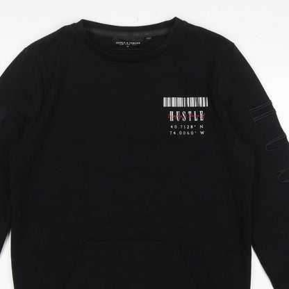 Supply & Demand Men’s Black M Pullover Crew Neck Graphic Sweatshirt