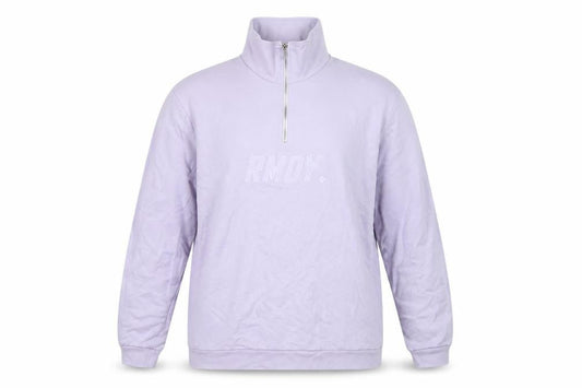 RMDY Women’s Purple XL Quarter Zip High Neck Logo Sweatshirt