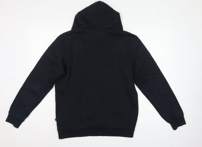 Puma Men’s Black S Pullover Hoodie Logo Graphic Print Pocket