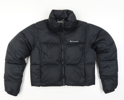 Columbia Men’s Black M Puffer Jacket Quilted Full Zip Outdoor