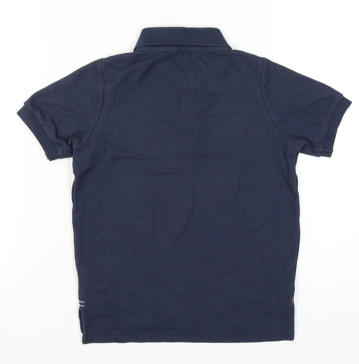 Slazenger Boys Blue 9-10 Years Short Sleeve Logo Polo Shirt
