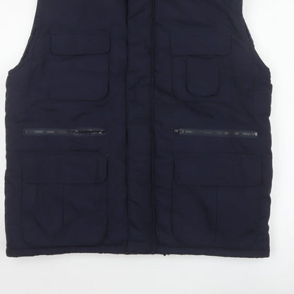 Additional view of Boston 103 Men's Blue M Padded Utility Waistcoat Corduroy Trim