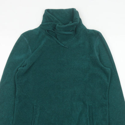 Mountain Warehouse Women Green UK 16 Fleece High Neck Pullover Sweatshirt