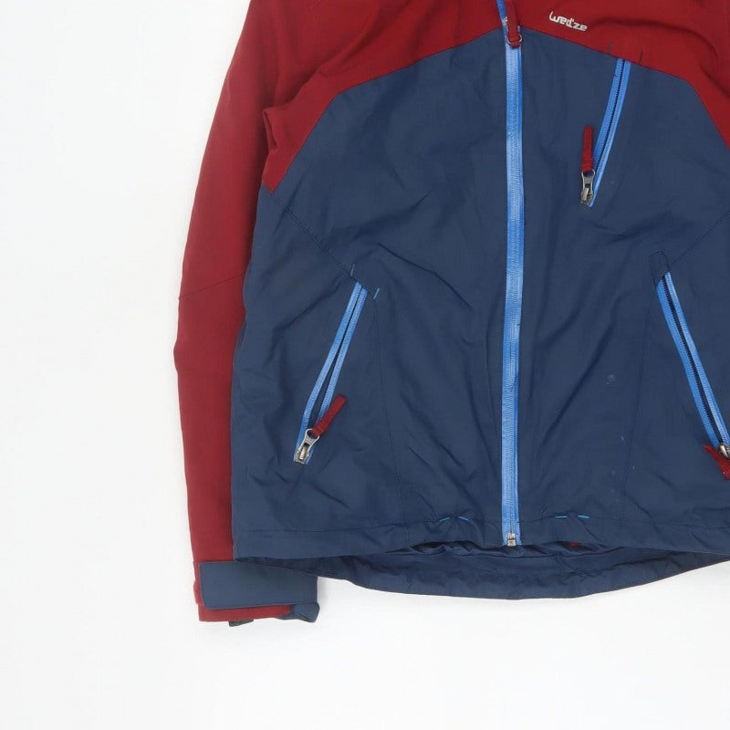 Additional view of Wedze boys’ red blue 12 years ski jacket hooded full zip