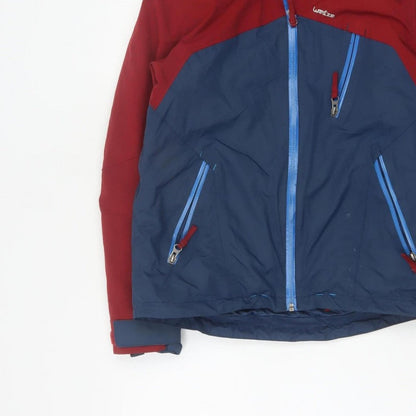 Additional view of Wedze boys’ red blue 12 years ski jacket hooded full zip