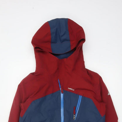 Additional view of Wedze boys’ red blue 12 years ski jacket hooded full zip