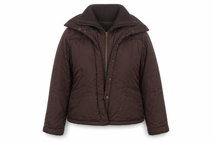 Bhs Women’s Brown UK 14 Puffer Jacket Padded Full Zip