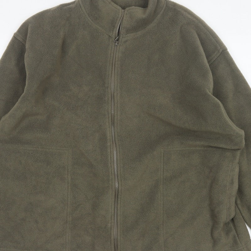 EWM Pure Classic Men’s Green XL Fleece Full Zip Jacket Pockets